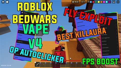 Roblox Bedwars Best Vape V4 Script Hack [ Op Killaura Fly Anywhere