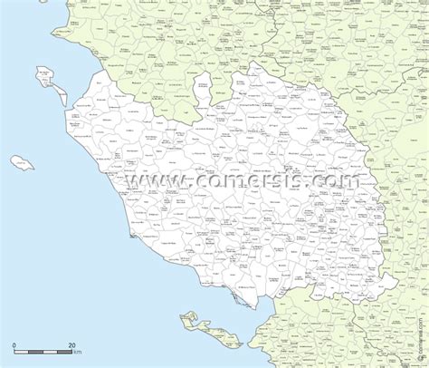 vendee carte des villes voyage carte plan