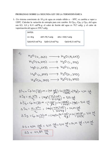 2 Problemas Resueltos de 2ª ley de la termodinámica Warning TT