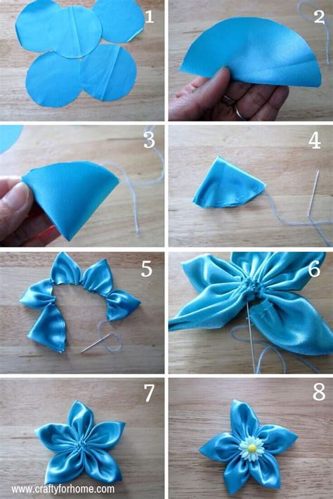 Easy Ways To Make Fabric Flowers Making Fabric Flowers Fabric