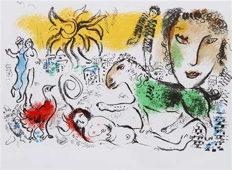 Homecoming From XXe Siecle Chagall Monumental Marc Chagall Lithograph