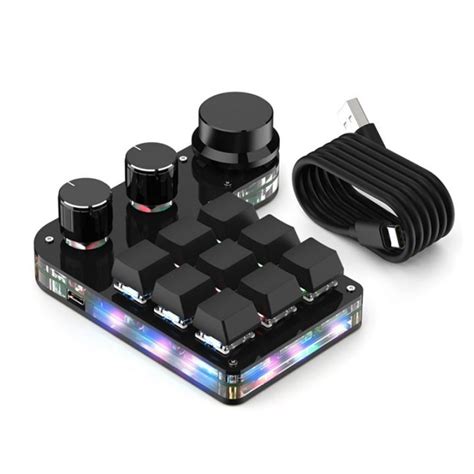 Macro Custom Keyboard Hot Swap Mini Keys Knob RGB Program Characters Mechanical Keyboard