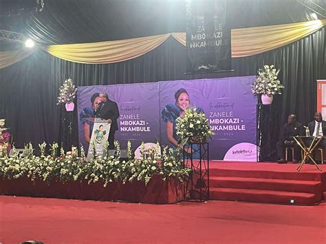 Tributes pour in for Zanele Mbokazi-Nkambule at emotional memorial service