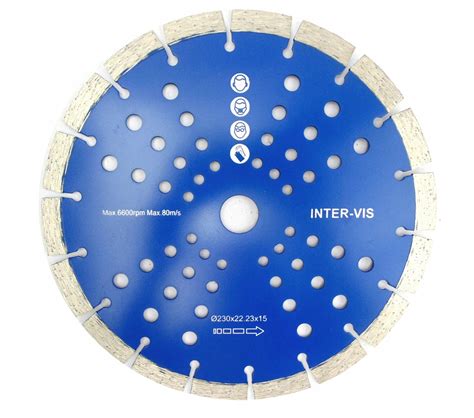 INTER VIS 230 Mm SEGMENT WAVE TARCZA DIAMENTOWA IVDBSEGHOL230BL