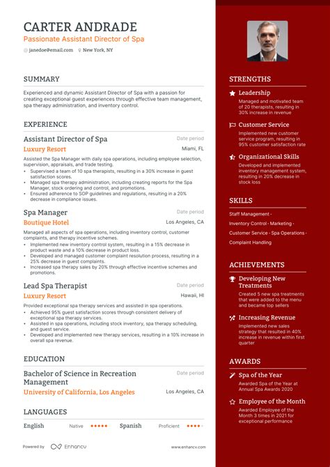 5 Spa Director Resume Examples And Guide For 2023