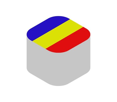 Premium Vector Isometric Romania Flag