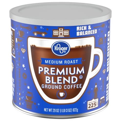 Kroger Premium Blend Medium Roast Ground Coffee 29 Oz Kroger