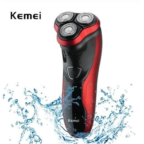 Jual Original KEMEI KM 9013 Men Rechargeable Triple Floating Blade