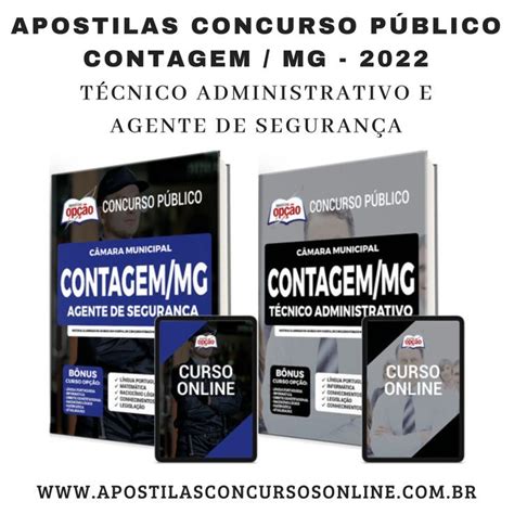 Apostilas Preparatórias Concurso Câmara Municipal de Contagem MG