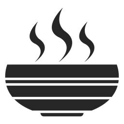 Hot Soup Bowl Flat Icon PNG SVG Design For T Shirts