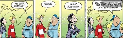 Brunette Cartoons And Comics Funny Pictures From CartoonStock