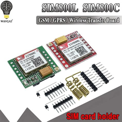 Smallest SIM800L SIM800C GPRS GSM Module MicroSIM Card Core BOard Quad