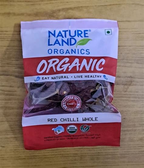 Ramnad Nature Land Organic Red Chilli Whole Packet 50g At ₹ 45pack In Patna