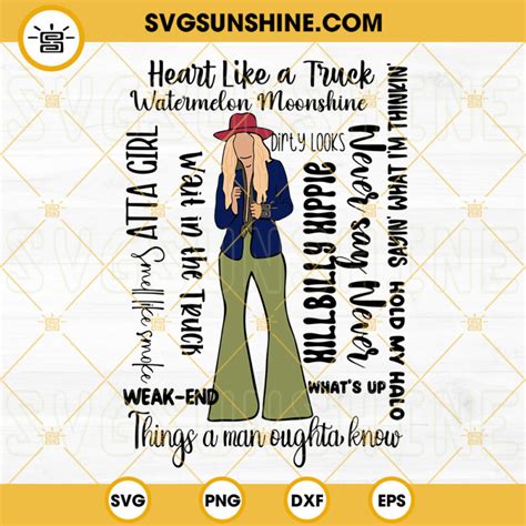 Lainey Songs SVG, Lainey Wilson SVG, Cowgirl SVG, Country Music SVG PNG DXF EPS Designs