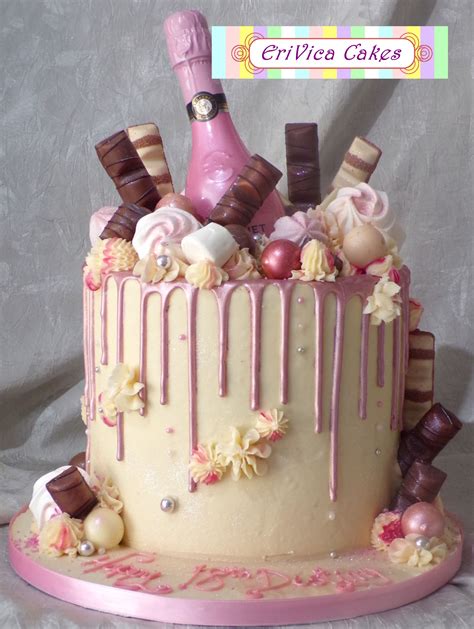 Pink Bubbly Drip Cake Drip Cakes Cake Cake Toppings