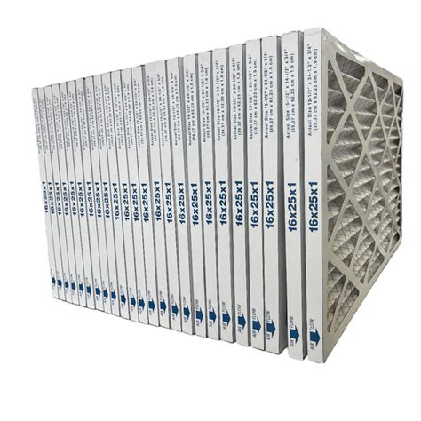 16x25x1 MERV 8 Furnace & A/C Air Filter, Pleated Material. Case of 24