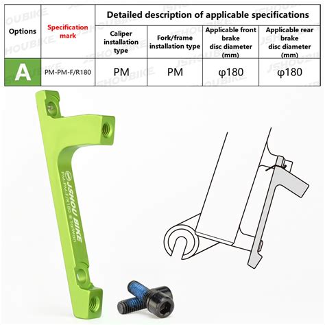 Jshou Fiets Schijfrem Converter Adapter Pm Is Voor Grandado