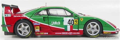 MATTEL HOT WHEELS V7427 Scale 1 18 FERRARI F40 LM COMPETIZIONE N 40 24h LE MANS 1995 RED GREEN