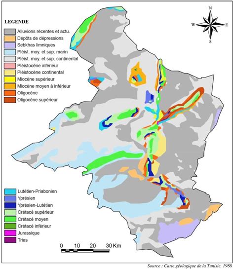 G Ologie Et G Omorphologie Du Gouvernorat De Sidi Bouzid