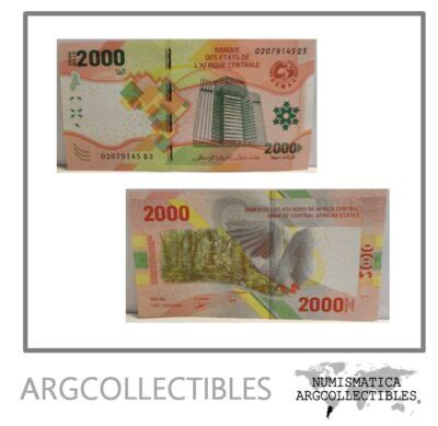 Estados De Africa Central Billete 2 000 Francos 2020 P 702 UNC