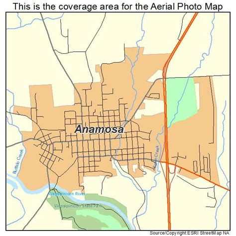 Aerial Photography Map of Anamosa, IA Iowa