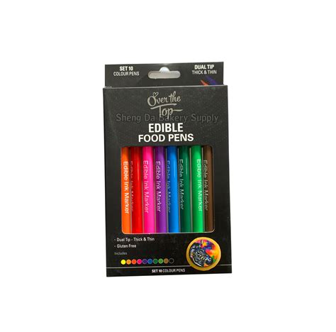 Edible Pen Colorful Set - Sheng Da Food Service