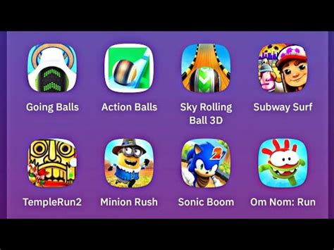 Going Balls Action Balls Sky Rolling Ball Subway Surf Templerun Minion