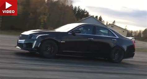 Cadillac CTS-V Challenges Tuned V12-Powered Mercedes SL600 | Carscoops