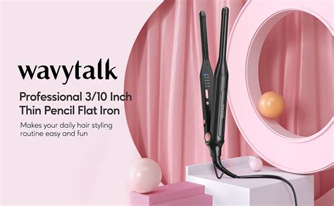 Amazon Wavytalk 3 10 Small Flat Iron Pencil Flat Iron For Short