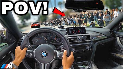 You Drive A Straight Piped BMW M4 F82 To LAs BIGGEST Car Meet LOUD