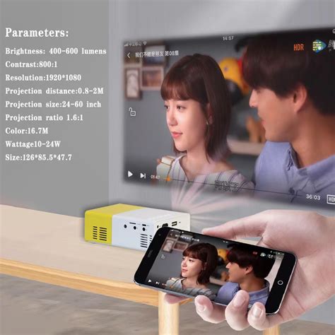 Projector Mini For Phone Portable Home Theater Murah Mini Projektor Led