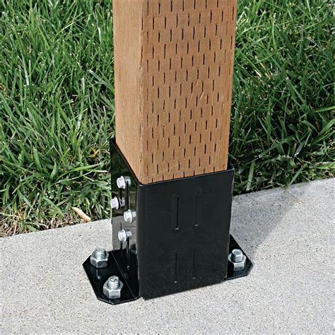 Simpson Strong Tie E Z Base Black Powder Coated Post Base For 4×4