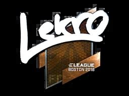 Lekr0 Foil Boston 2018 CSGO Sticker Price CS GO Captain