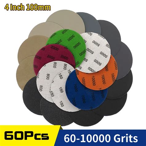 Pcs Inch Mm Waterproof Sandpaper To Grit Hook Loop