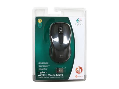 Logitech M510 Wireless Mouse Black Neweggca