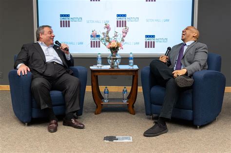 Senator Cory Booker joins Governor Chris Christie in conversation at ...