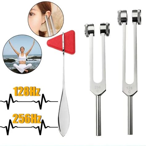 128hz 256hz Medical Neurological Tuning Fork Set With Triangle