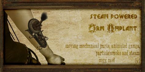 life marketplace param steam powered arm implant