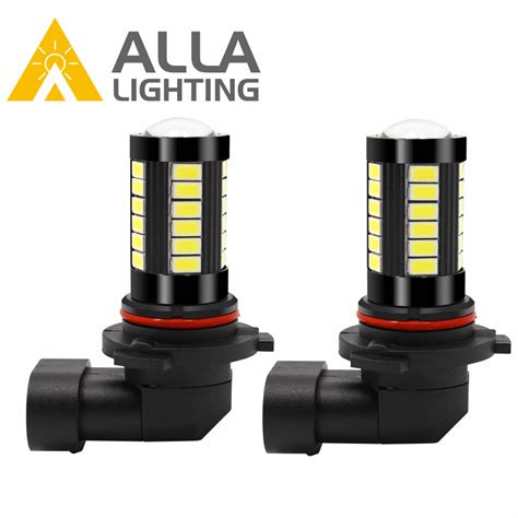 Alla Lighting 2800lm 9145 9140 H10 LED Fog Lights Bulb Xtreme Super