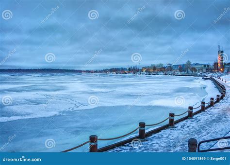 WInter View of Lulea City, Sweden Stock Image - Image of decoration, church: 154091869