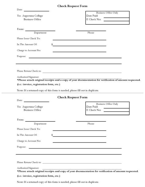 Free Check Request Forms Word Excel Pdf Templatelab