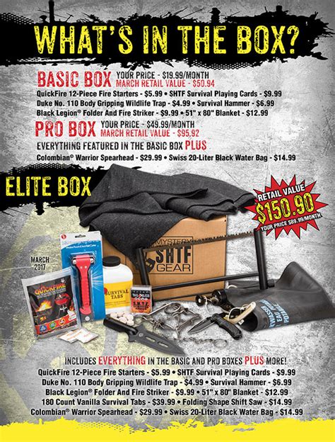 Shtf Survival Survival And Tactical Gear Subscription Boxes