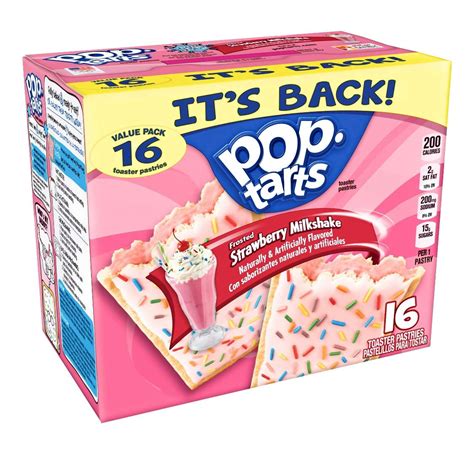 Kelloggs Pop Tarts Breakfast Toaster Pastries Frosted Strawberry