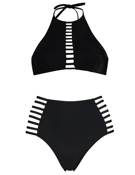 Shein Striped High Leg Mix And Match Bikini Set Artofit