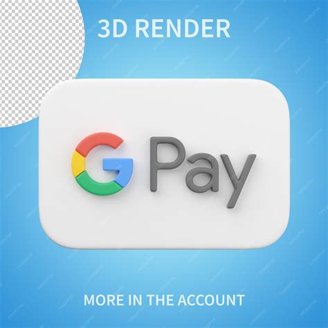 Premium PSD | Google pay icon 3d render