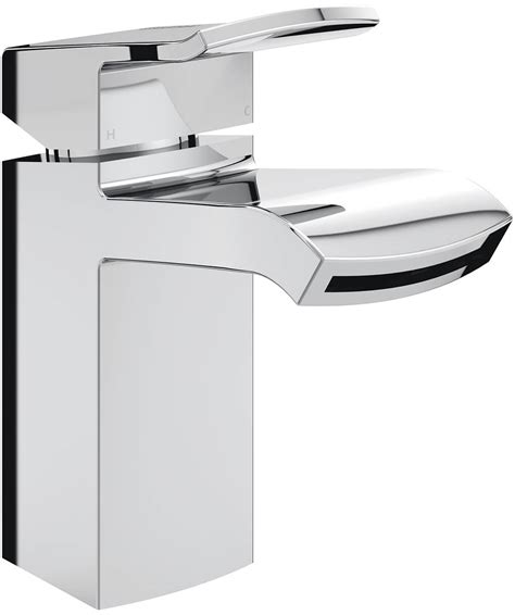 Bristan Descent Chrome Basin Mixer Tap With Clicker Waste