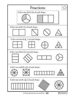 Fractions Worksheet Skoolon Worksheets Library