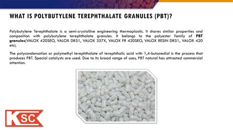 Ppt What Is Polybutylene Terephthalate Pbt Properties Of Pbt