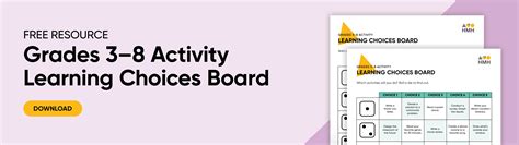 Choice Boards In Math 2