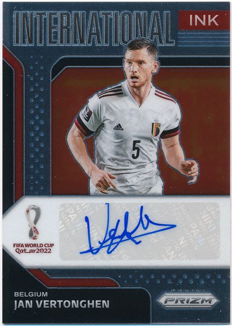 目立った傷や汚れなしJan Vertonghen 2022 Panini Prizm FIFA World Cup Qatar